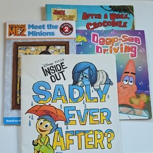 Children's Books - Minions, Spongebob, Jake, Inside Out